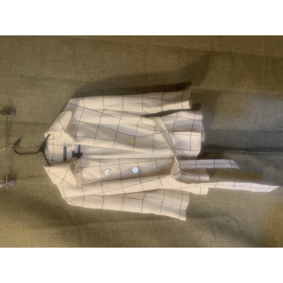 Ralph Lauren Jackets & Blazers - Ralph Lauren White Plaid Jacket - Size Medium